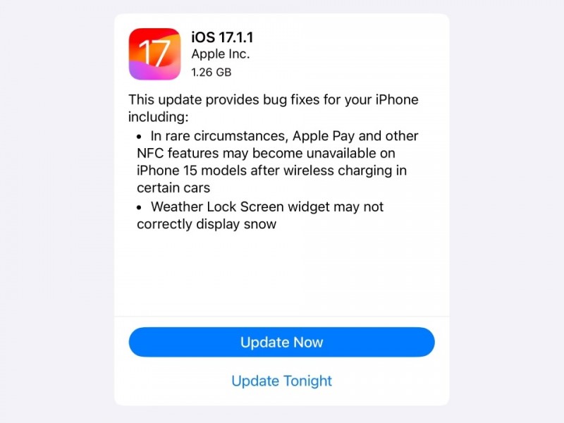 نسخه نهایی iOS 17.1.1 و iPadOS 17.1.1 عرضه شد