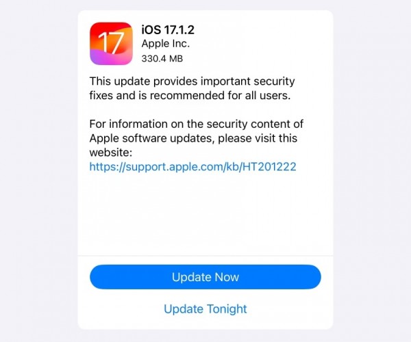 نسخه نهایی iOS 17.1.2 و iPadOS 17.1.2 عرضه شد