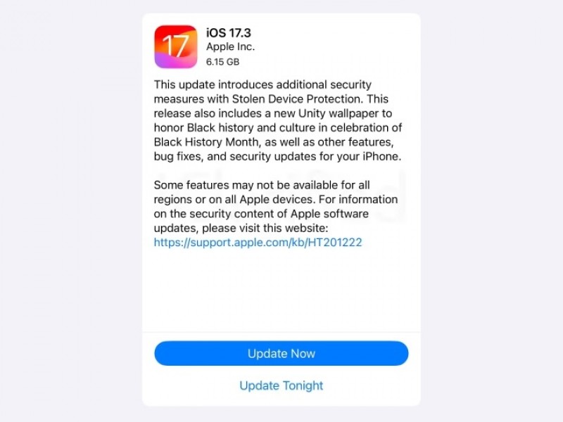 نسخه نهایی iOS 17.3 و iPadOS 17.3 عرضه شد